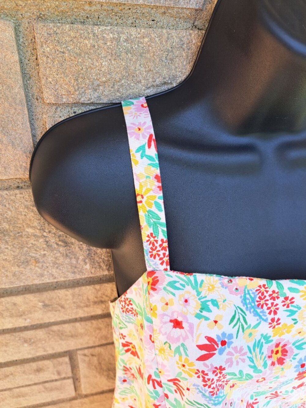 Sadie and Sage Floral Mini Dress Adjustable Straps Slit  Multicolor Women's XL - Picture 4 of 13